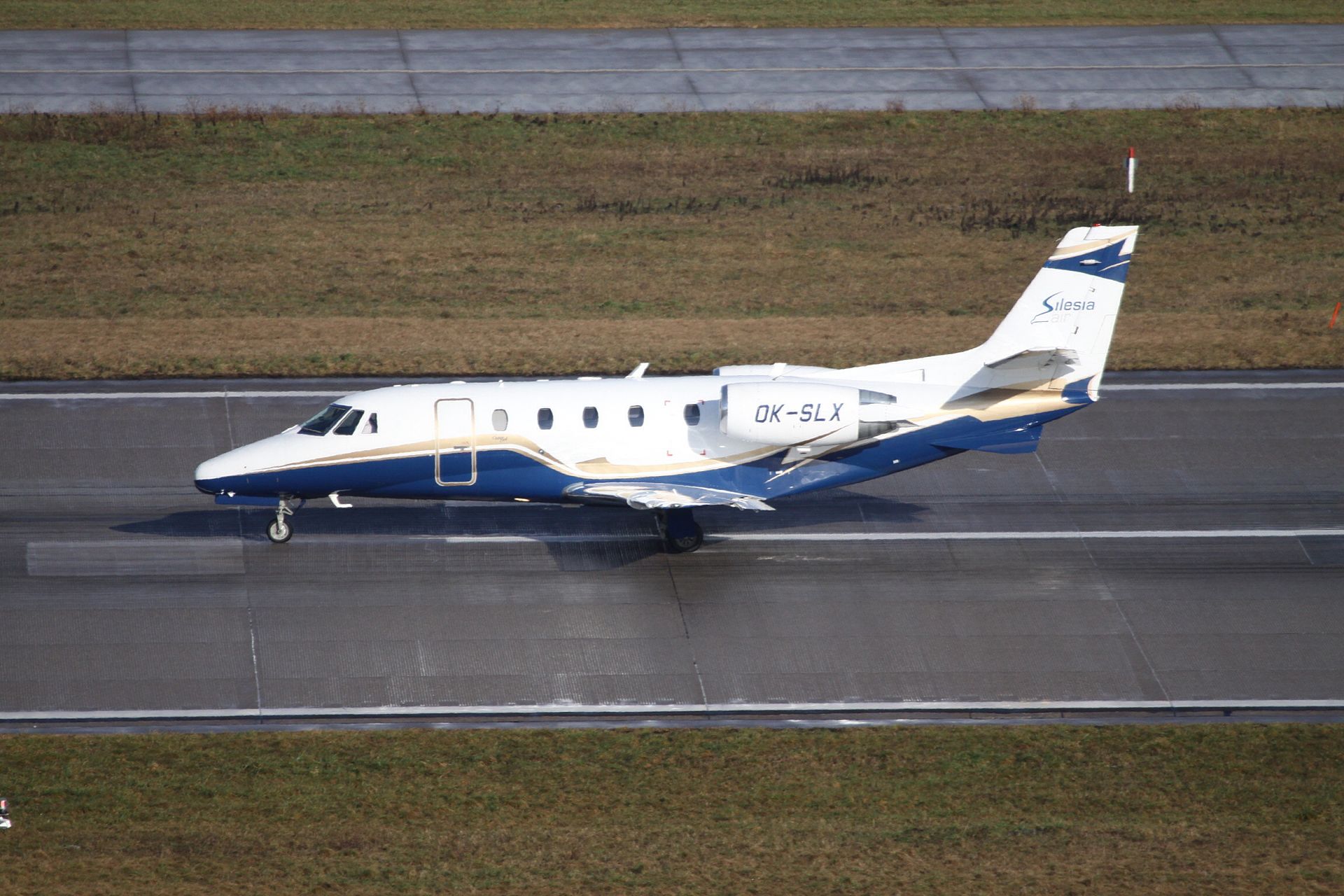 Cessna Citation Excel light jet on the tarmac
